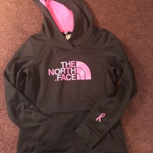 Women Black The North Face hoodie sweater